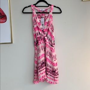 Pink Silk Parker Dress Brand New
